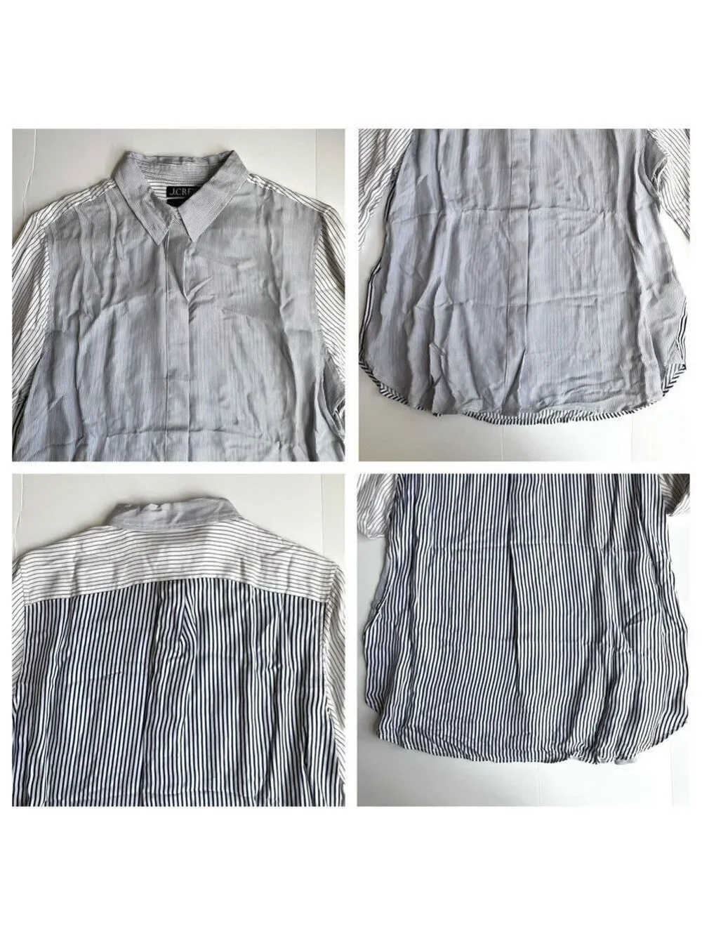 J. Crew Limited Edition Classic Fit Drapey Cupro Blouse
